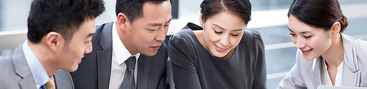 Chinese business team having a meeting